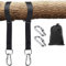 COADILNIO Tree Swing Straps Hanging Kit, Outdoor 5/10ft Swing Straps,2 Heavy Duty Lock Carabiners and 2 D-Ring, Easy to Install for Swing and Hammock Holds to 1100lbs