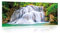 Glasbild Wasserfall Wald Natur Landschaft 125x50 cm Modern Glasbilder Wohnzimmer Schlafzimmer Badezimmer Bilder auf Glas Bild groß XXL einteilig Querformat Wandbild Wandbilder Aufhängfertig
