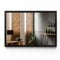 Tulup Spiegel 70x50 cm Groß Badezimmer Glas Wand Schwarze Rahmen Mirror Wohnzimmer Schlafzimmer