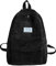 MilyaDE Cord Schulrucksack Reisen Causal Rucksackhandtsche Tagesrucksack Büchertasche Laptoptasche für Damen Mädchen Teenager, Schwarz
