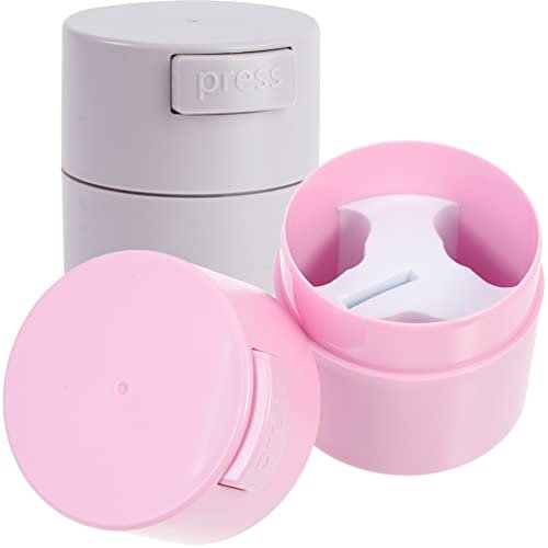 minkissy 2pcs Eyelash Glue Jar Glue Storage Jar Glue Shaker for Eyelash Extensions Lash Glue Holder Lash Tile Lash Glue Container Lash Cart Organizer Cosmetic Storage Tank Eyelash Curler