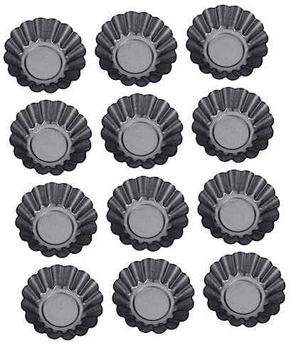Cabilock 12pcs Mini Egg Tart pan 2 inch Egg Tart molds for Baking Mini Tart pan Mini Tart molds for Baking Mini Egg Tart pan for Cookie Cutters Tart Muffin Cup The Philippines Cake