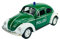 Welly Volkwagen Käfer Coupe Polizei Grün 1/34-1/39 Metall Modell Auto Die Cast Neu im Kasten