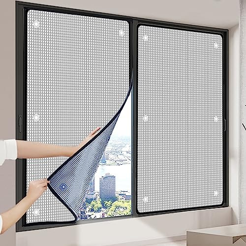 Doppelte Wärmeisolierende Reflektierende Fensterfolie aus Aluminiumfolie,Schallschutz-Sichtschutzfolie für Glasfenster,Anti-UV-Sonnenschutzfolie,Verdunkelungsfolie Isolierfolie (50x100cm/20''x39'')