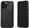 Mujjo Lederhülle Wallet iPhone 15 Pro Max schwarz