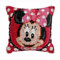 ROCKY&CHAO Knüpfteppich Zum Selber Knüpf-Sets mit Kissen knüpfen-Set 43x43cm Kissenbezug-Set für Erwachsene und Kinder Latch Hook Kit Heimaccessoire（Rosa Minnie）