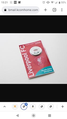 Liverpool golf ball double sided Magnetic to Golf Hat Clip, Golf Ball Marker Metal Golf Ball Marker Hat Clip Magnet Golf Ball Marker