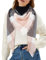 MELLIEX Damen Schal und Halstuch Winter - Decke Schal für Frauen, Tartan, Schwarz & Rosa