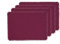 Solino Home Tischsets aus Leinen mit Fransen – 100 % reines Leinenstoff, 4 Stück, 35,6 x 48,3 cm, waschbare Esstischsets für Winter, Valentinstag, drinnen, draußen