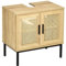 kleankin - Mueble Bajo Lavabo, Mueble Fregadero, Muebles (60 x 39 x 60 cm, armario de 2 puertas, estante)