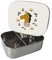 kikadu Brotdose Giraffe Natur - Kindergeschirr, BPA-frei, mit niedlichen Aufdrucken, Maße 17x13x5,5cm