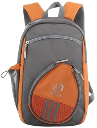 harayaa Sportrucksack für Damen Und Herren, Tischtennisschlägertasche mit Schuhfach, Pong Paddel Etui für, grau