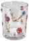 Dekoratives Windlicht Teelichthalter 12cm mit Trockenblumen
