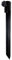 CLEVER LEON Support de Parasol de 40 cm pour Plage, Jardin, Camping, Plage - en Acier galvanisé à Chaud - avec Tige de diamètre de 10 à 38 mm, S