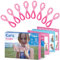 Cikyner Cat’s Cradle String, 8 Pcs Finger String Game 2m Long 2mm Diameter Cats Cradle with Instructions Polyester pink String Toy Supplies Ideal for Gifts for Girls and Boys on Birthday Easter