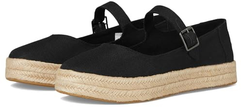 Toms Carolina Mary Jane Espadrille für Damen, leger, Braun, Schwarz, 42 EU