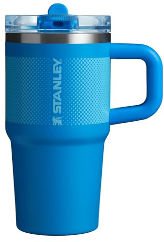 Stanley Quencher ProTour Flip Straw Tumbler with Leakproof Lid 20 oz | Built-In Straw and Handle | Cup Holder Compatible for Travel | Insulated Stainless Steel Cup | BPA-Free | Azure Fade