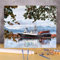 Malen nach Zahlen Kits Boot, DIY Handgemalt Ölgemälde Kit für Kinder Anfänger und Erwachsene, Baum Digitales DIY Ölgemälde Set mit Pinseln und Acrylfarbe, DIY Rahmen 55x70 cm