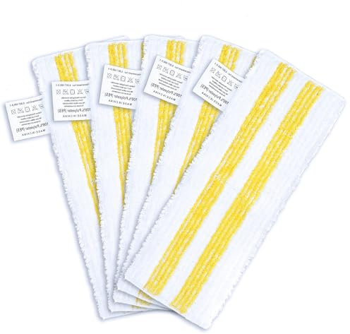 KEEPOW 5-er Set Mikrofaser-Tuchset Kompatibel für Kärcher Dampfreiniger Universal Bodentuchset EasyFix SC 2, SC 3, SC 4, SC 5 Bodendüse，neuer Stil