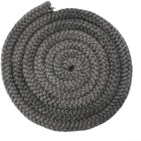 Cuerda para estufa, cable de sellado de estufa, cuerda de fibra de vidrio ignífuga, junta de puerta de estufa hecha de fibra de vidrio, ajuste perfecto para todo tipo de chimeneas (18 mm)