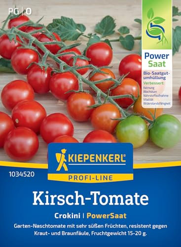 Kiepenkerl Profi-Line Kirsch-Tomatensamen Crokini 1034520 - Naschtomate - süß- fruchtig - resistente Sorte - Saatgut, Tomatensamen, Gemüse Pflanzen