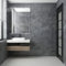 TOTIO 48x157in Grey Marble Vinyl Wrap Light Gray Granite Effect Vinyl Self Adhesive Wallpaper Glossy Thicken Countertop Contact Paper Peel and Stick Waterproof Oil-Proof Kitchen Worktop Covering