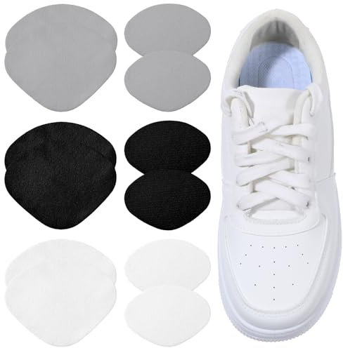 Apausvcm 6 Paar Schuhe Ferse Reparatur,Leder Sneaker Reparatur Patch,Selbstklebende Fersenschutz,Fersenpolster Schuhe Reparatur,Schuhabsatz Reparatur,Schuhloch-Verhinderungs-Patch,für Meiste Schuhtype