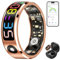 Haulvean Multifunktionaler Smart Ring mit Display - Herzraten & Schlafüberwachung, 5ATM Wasserdicht, Langzeitbatterie, Android & iOS kompatibel Gesundheit Tracker