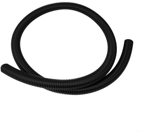 Tubo per aspirapolvere, diametro interno 2 m, tubo nero 60 mm, con tubo flessibile in EVA ad alta temperatura, tubo per aspirapolvere industriale (2 metri)