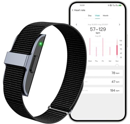 findtime Schrittzähler Armband Smart Fitness Armband Smartwatch Damen Herren Schrittzähler Fitness Tracker ohne Display Activity Trackers mit Herzfrequenzmesser Schlaftracker Kalorie Distanz-Tracking