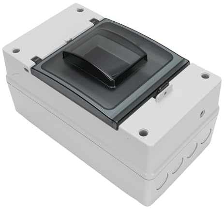 FTVOGUE Boîte de Jonction Extérieure en Plastique de Distribution de Preuve de Pluie de la Boîte IP66 de Disjoncteur de C. C avec la Disposition Scientifiquement Conçue pour des