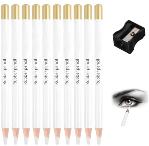 Radiergummi Stift Set Im Stiftstil,Eraser Pen,Zeichenstift Radiergummi zum Zeichnen Radierer für Künstler Detail Radierstift Zeichenstift Radier gummi Für Feine Details Skizzieren Highlight Pen,10 Pcs