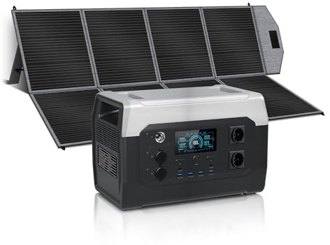 CTOLITY XP1000 Tragbare Powerstation mit 400W Solar Panel, balkonkraftwerk mit speicher solaranlage balkon und Schnellladung als Solargenerator für die Stromversorgung, für Camping und Wohnmobile