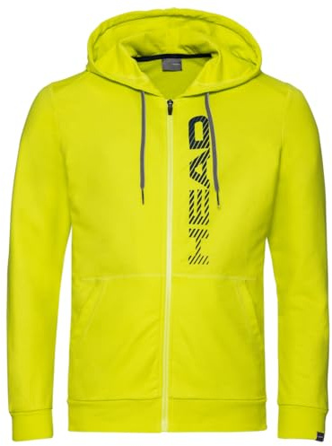 HEAD Club Fynn Hoodie FZ Men, gelb/dunkelblau, S