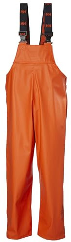 Helly Hansen Workwear Men's Gale Waterproof Rain Bib Trousers, Dark Orange, M