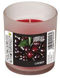 GALA Flavour by Duftkerze im Glas Ø 70 mm, 77 mm Bordeaux - Cherry Indro 96886 Design-Kerze Wachskerze, 6 Stück