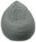 Acomoda Textil - Funda de Puff Pera, Funda Sofá Perezoso Sin Relleno, Bolsa de Frijol Grande. Funda Puff Cómoda y Confortable. (Gris)