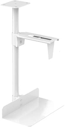 Computerturmständer, CPU-Ständerwagen Metallische Farbe Zentralprozessor Halter unter Schreibtischmontage hängen Pc. Montieren Sie mit einem 360 ° -Gaubel-Hochleistungs-Einstellbar Zentralprozessor Fa