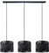 Paco Home Pendelleuchte Esstisch Korb Boho Hängelampe Esszimmer Lampe E27 Pendellampe Rattan Papier, Farbe:Schwarz (Ø27cm), Leuchtenart___Farbe:Pendelleuchte - Schwarz