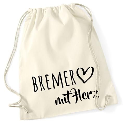 Huuraa Turnbeutel Bremer mit Herz Geschenk