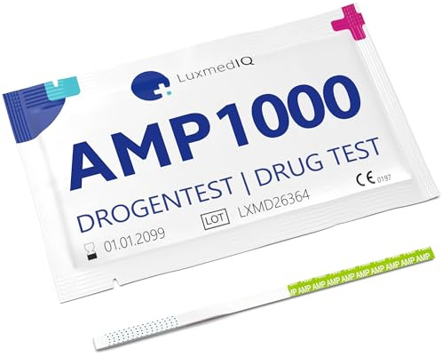 Drogenschnelltest für Amphetamin, Speed, Pep - Urin Drogentest (10 Stk.) | Cut-off 1000 ng/mL