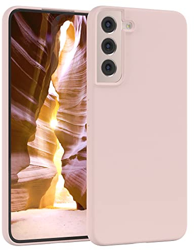 EAZY CASE Premium Silikon Handyhülle kompatibel mit Galaxy S22 Plus 5G Slimcover mit Kameraschutz und Innenfutter, Silikonhülle, Schutzhülle, Bumper, Handy Case, Hülle, Softcase, Rosa