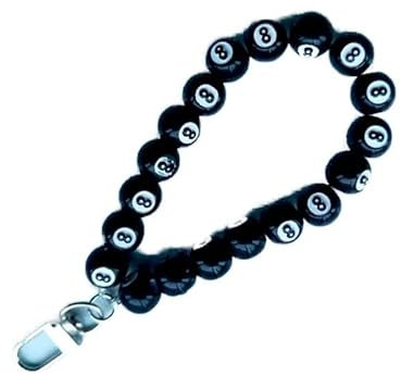 porte clé plusieurs 8 ball plastique boule de billard 13cm