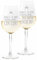 Colorfamily Coppia Calici Divertenti Set da 2 calici Vino Il Suo Compleanno ma Bevo anch'io Matrimonio Fidanzamento - Bicchiere in Vetro 500 ml