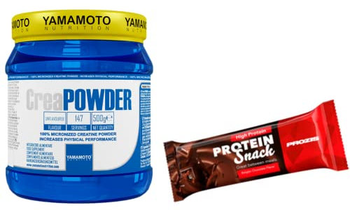 YAMAMOTO Creatina CreaMass 500 gr + Barretta Prozis-creatina monoidrato neutra,1 item