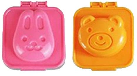 Luxylei Boiled Egg Mold 2pcs Cute Cartoon 3d Egg Mould Bento Maker Cutter Decorating Egg Tool Kitchen Accessories