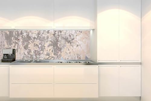 Dimex Küchenrückwand Folie Selbstklebend ABGEBROCHENE BETONWAND II 180 x 60 cm | Klebefolie - Dekofolie - Spritzschutz für Küche | Made in EU