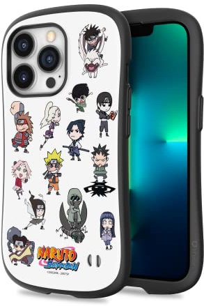 iFace Naruto Shippuden Anime Collection First Class Case for iPhone 13 Pro (6.1 inch) – Shockproof Dual Layer (Hard Shell with Bumper) Protective Phone Case – Naruto and Friends (Chibi Style)