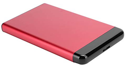 ANGGREK Disque Dur Externe 8 to, Boîtier de Disque Dur Mobile Usb3.0 Portable 2,5 Pouces Ssd/HDD Sata Boîtier en Alliage D'aluminium 8 to (Rouge)