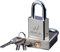 Cadenas robuste de 60 mm avec 3 clés, cadenas d'extérieur résistant aux intempéries, haute sécurité pour entrepôt, conteneur, garage, volet, unités de rangement, abris de jardin